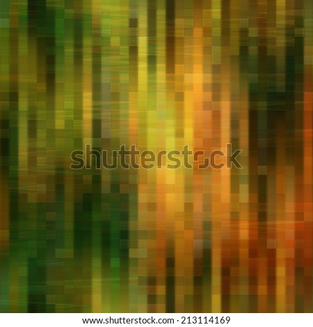 art abstract geometric pattern blurred background in green, red, orange and gold colors