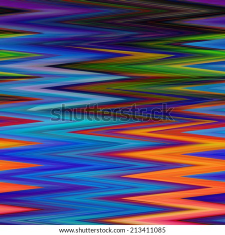 art abstract colorful zigzag geometric horizontal seamless pattern background in rainbow colors