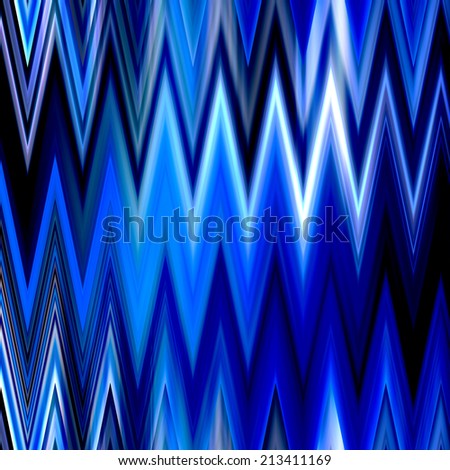 art abstract monochrome zigzag geometric vertical seamless pattern background in blue, black and white colors