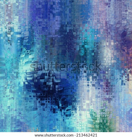 art abstract pixel geometric pattern background in blue, white and violet colors