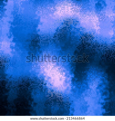 art abstract pixel geometric pattern background in blue, black and white colors