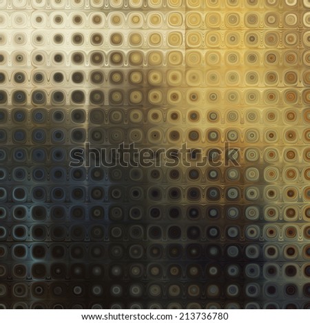 art abstract pixel geometric pattern background in gold, beige and black colors