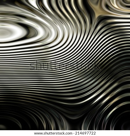 art abstract monochrome fractal pattern; glass textured background in grey, black, white and gold colors