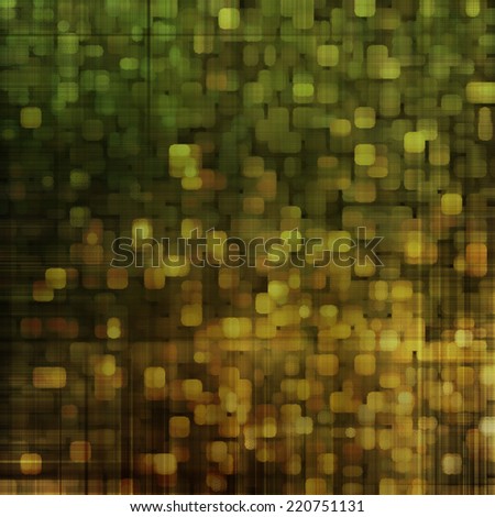 art abstract pixel geometric  pattern background in green, gold and brown colors