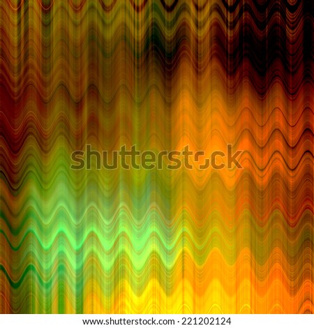 art abstract colorful zigzag geometric pattern background in gold, orange, brown and green colors