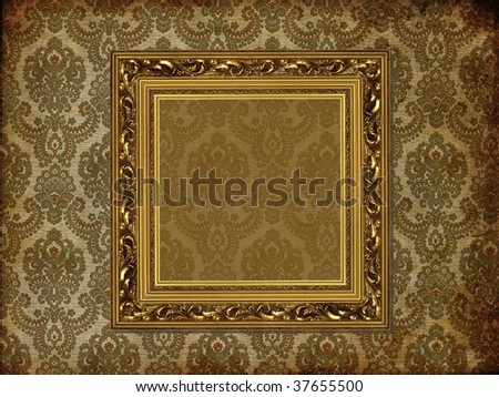 art frame on pattern paper
