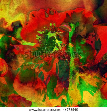 art summer floral vintage bright colorful background for family holidays