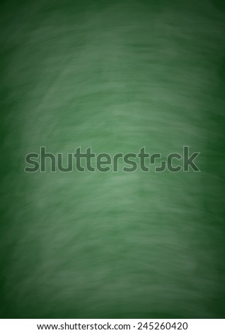 Blank green chalkboard with chalk traces for background image.