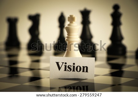 Chess Vision concept is on the chess board.