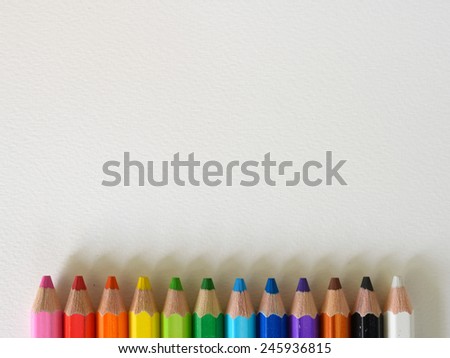 Crayon bottom presentation background