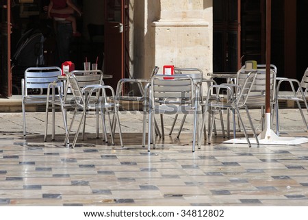 Bar terrace at Spain