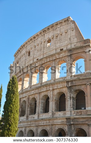 Witness the events of the past, the ancient theater of the Colosseum in Rome