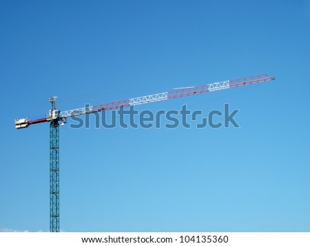 an image of a derrick at construction zone