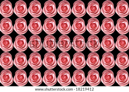 background work from pink roses over black background