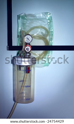 close up shot of  oxygen container in hospital
