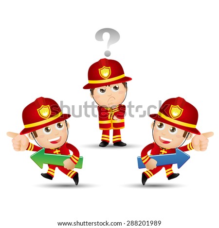 People Set - Profession - Firefighter