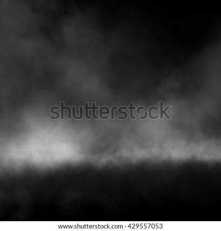 Fog effect on black background.