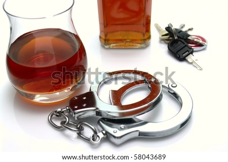 driving under the influence of alcohol. stock photo : Conceptual #39;driving under the influence of alcohol#39; shot.