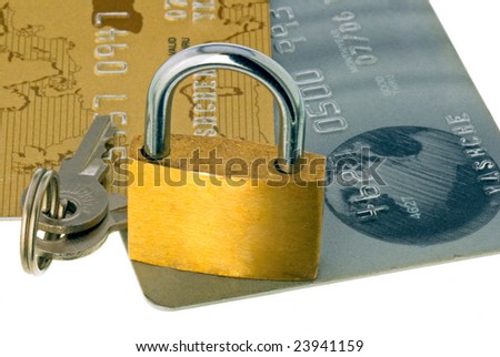 A lock for bank cards