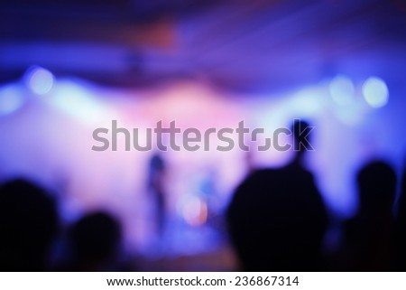 Out-of-focus  background of a concert