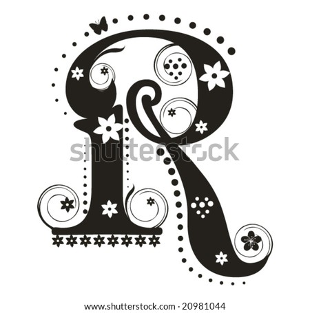 Logo Design Letter on Letter R Stock Vector 20981044   Shutterstock