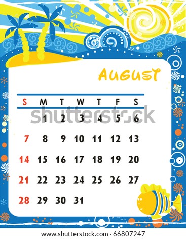 calendar 2012 august. hairstyles calendar for August