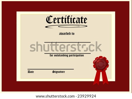 red certificate