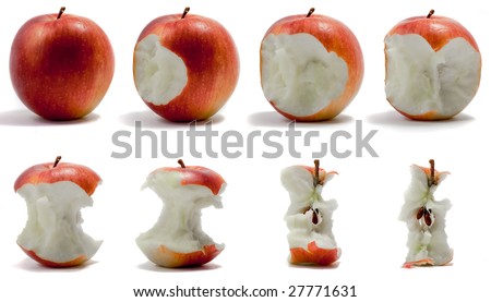 Apple Being Eaten