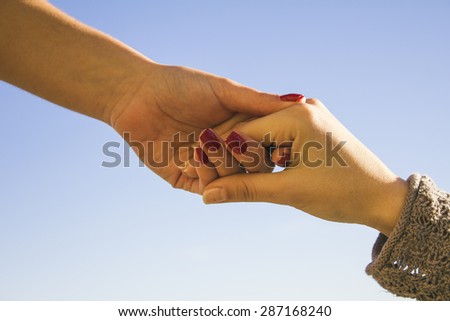 Hands clasped