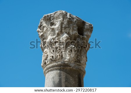 Antique column - Split, Croatia.
