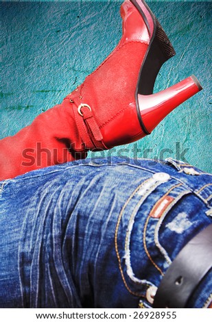 red boots