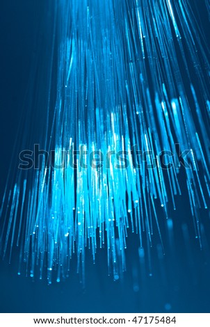 Fiber optics background with lots of light spots