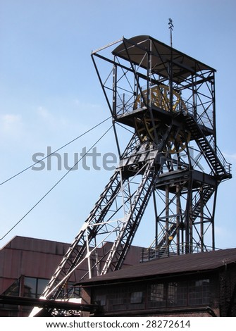 Ancient tower shaft  - coal mine