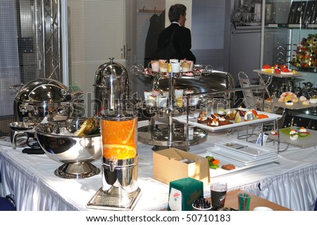 WARSAW - MARCH 26: Catering equipment - 14th International Food Service Trade Fair. March 26, 2010 in Warsaw, Poland.