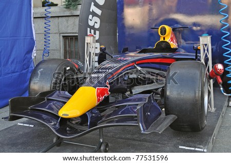 WARSAW - SEPTEMBER 04: Car of Team Red Bull on display during the \