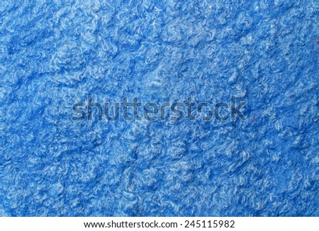 Blue fabric texture of wool.  Craft background