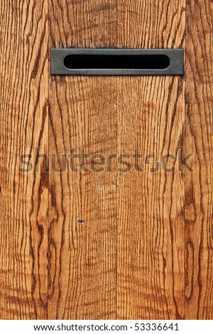 wooden letter boxes. stock photo : wood letter box