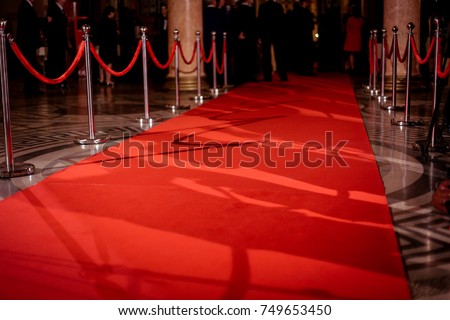 Red carpet at an exclusive event