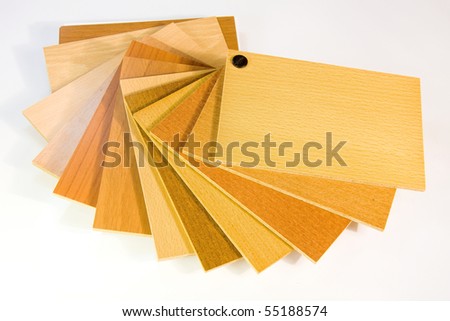 catalog wood colors on white background