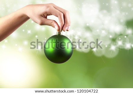 christmas ball to decorate the tree