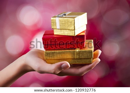 christmas gifts hand