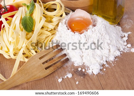 fresh pasta with natural foods balanced diet