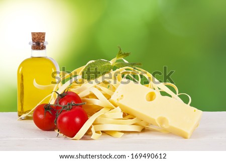 fresh pasta with natural foods balanced diet