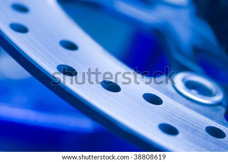 alloy brake detail, the automobile industry