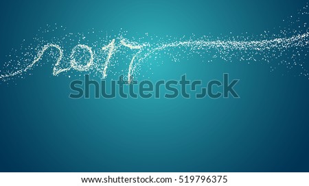 2017 creative soft color background design for new year greeting card, flyer, invitation, poster, brochure, banner, calendar. Vector template with snow and copy space