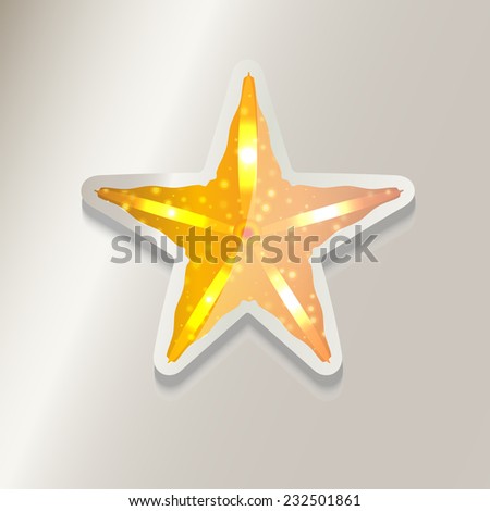 Sticker of colorful stars