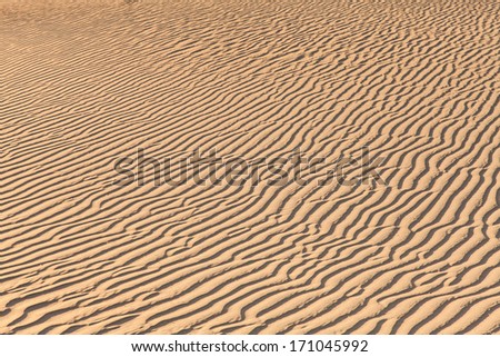 Sand dunes of Mesquite Flat in Death Valley Desert - California