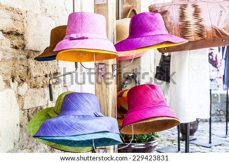 France, Provence region. No logo on these tipical colored hats.