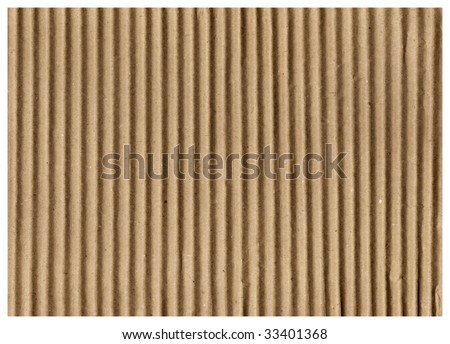 Brown corrugated paper sheet background