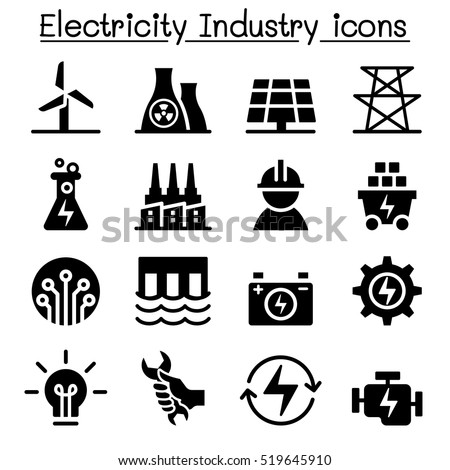 Electricity industry icon